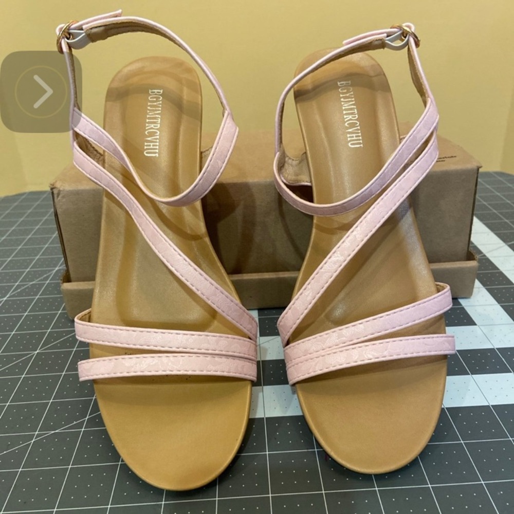 Pink Strappy Sandals for Women